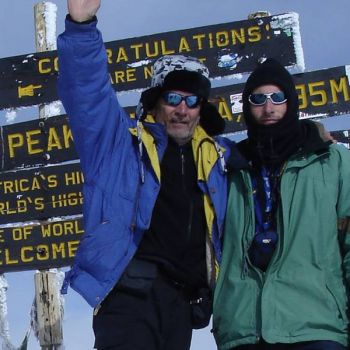 Ronald et Guillaume au sommet du Kilimanjaro